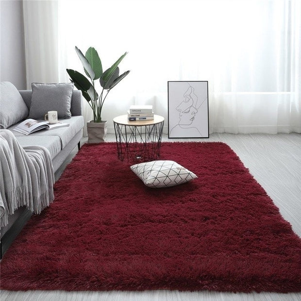 Nordic fluffy carpet rugs for bedroom