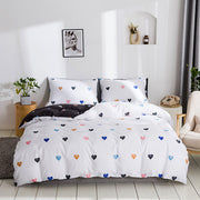 Nordic Geometric Plaid Bedding Set 2/3 pcs 220x240 King Single Double Queen Duvet Cover Set Couple Quilt Covers (No Bed Sheet)